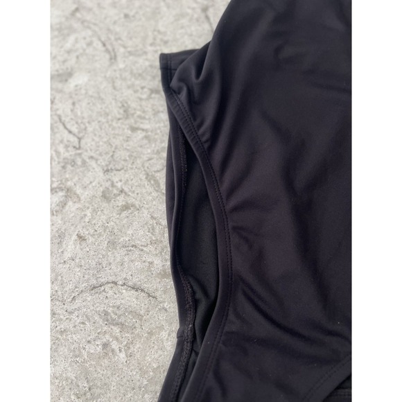 Gap Womens Black Halter One Piece Swimsuit V-Neck Open Back Size M 539786-00-1 - Picture 6 of 11